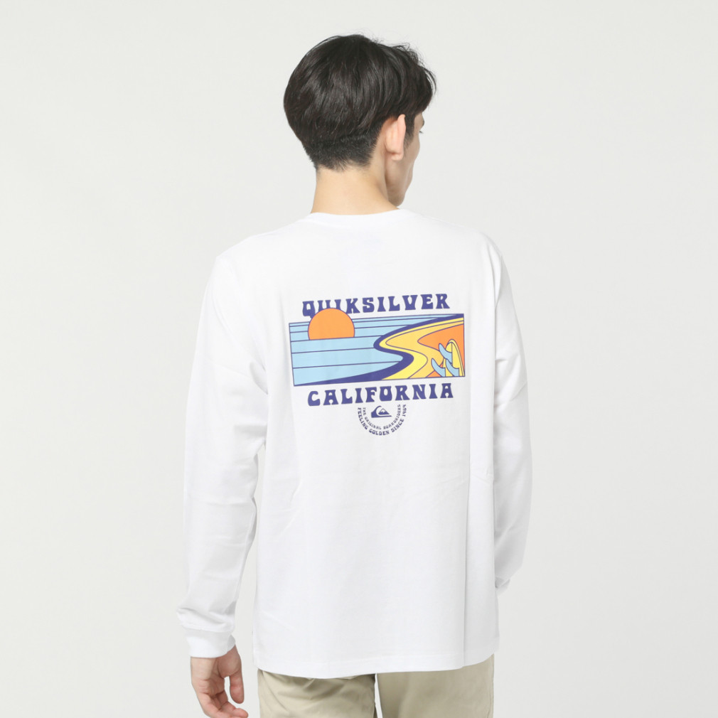 クイックシルバー メンズ サーフ 長袖Tシャツ CA POINT BREAKS LT