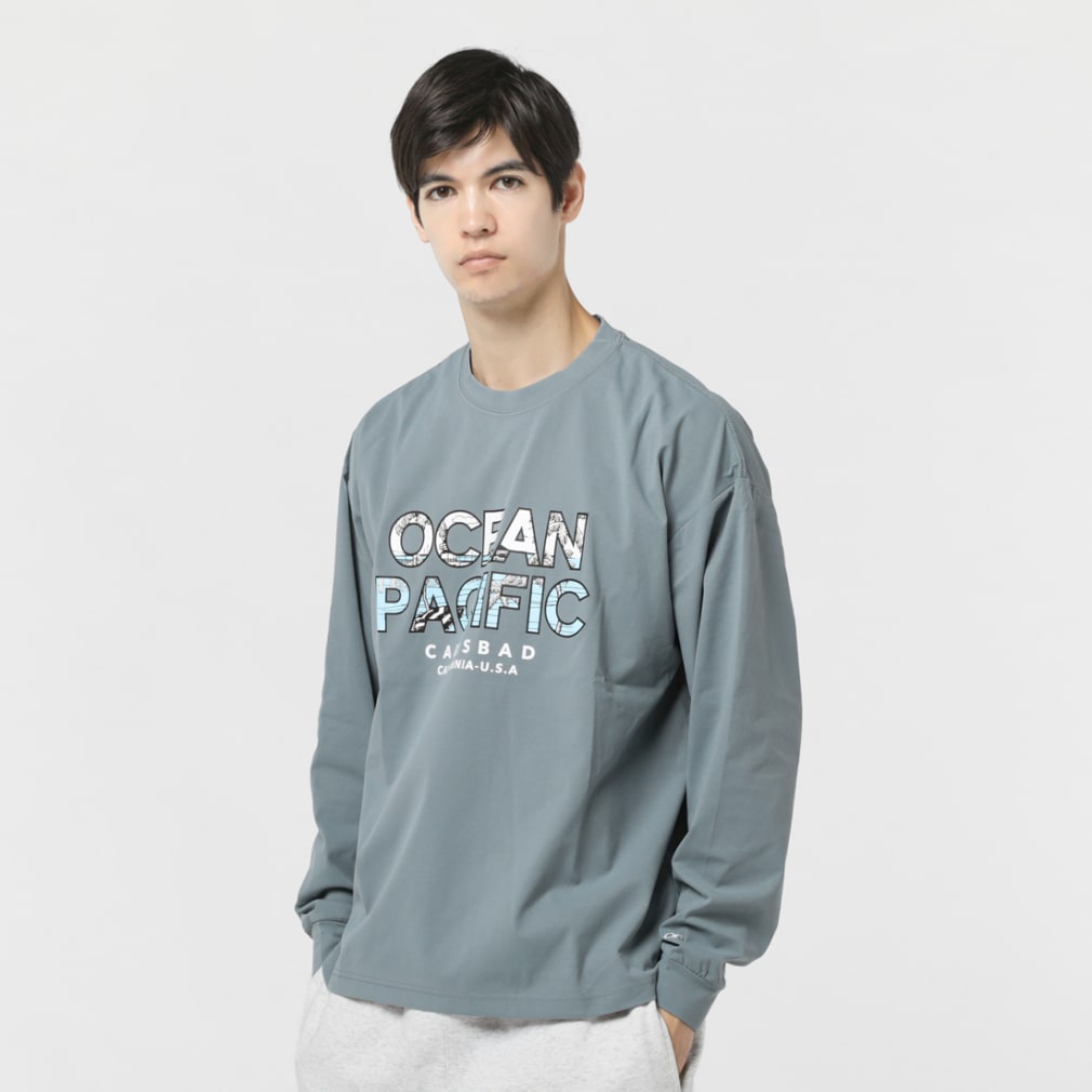 オーシャンパシフィック メンズ サーフ 長袖Ｔシャツ 533-073 OCEAN