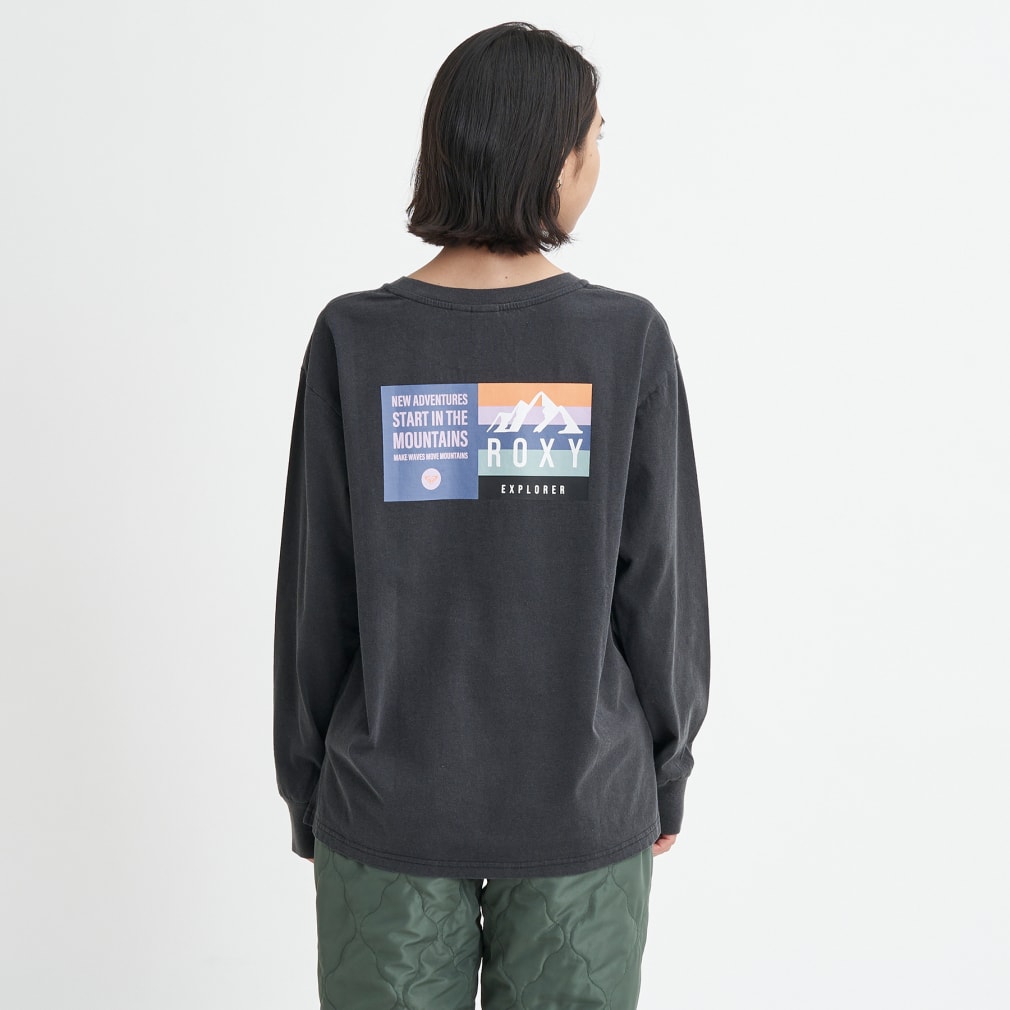 ロキシー レディース サーフ 長袖Tシャツ START IN THE MOUNTAIN