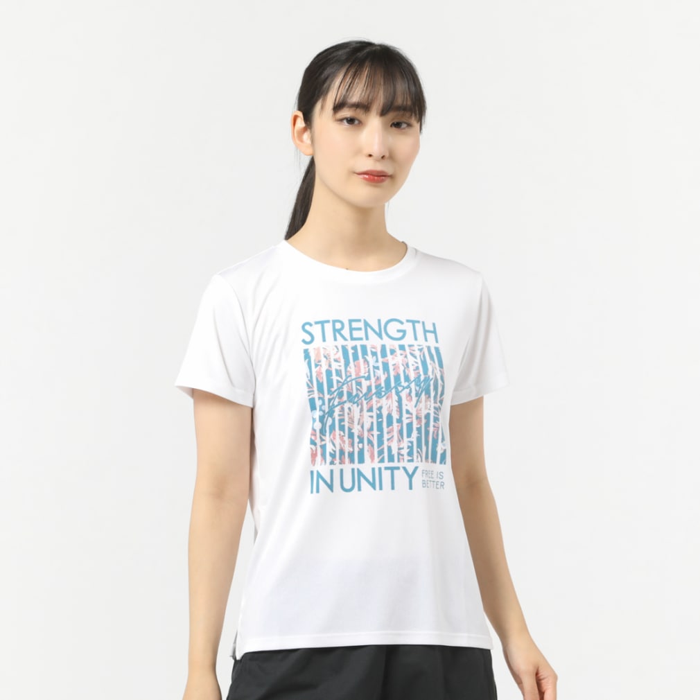 ティゴラ レディース 半袖 Tシャツ 吸水速乾グラフィック TRー3F2303TS