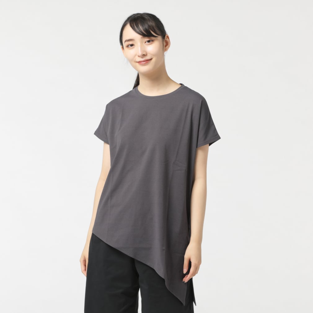 ティゴラ レディース 半袖 Tシャツ フィットネス サイドスリット2WAY