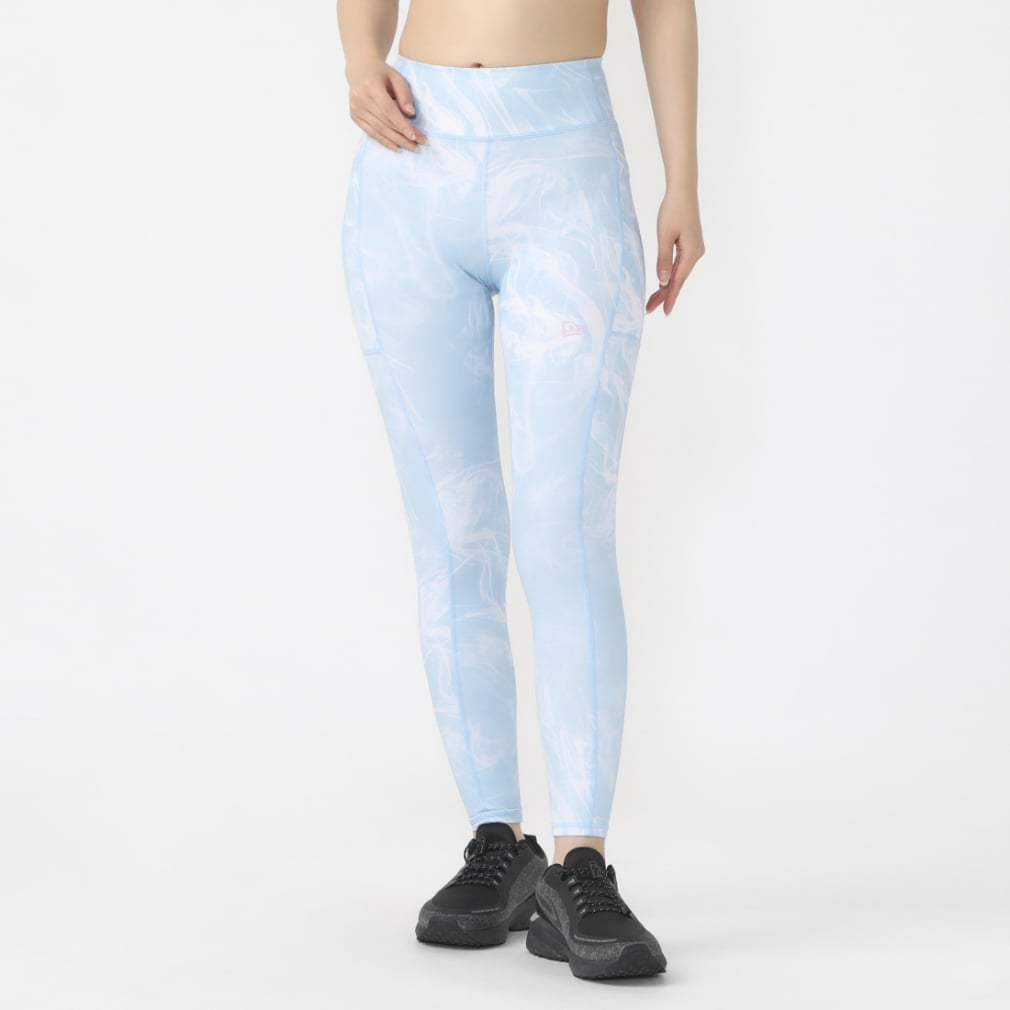 ニューエラ レディース レギンス PAW LEGGINGS BLU 14121937 BLU スポーツウェア ヨガウェア ： ペールブルー NEW  ERA