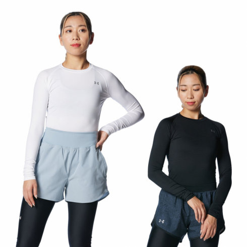 アンダーアーマー レディース 長袖 コンプレッション インナー UA HG Compression LS Crew 1358604 スポーツウェア  ヨガウェア UNDER ARMOUR