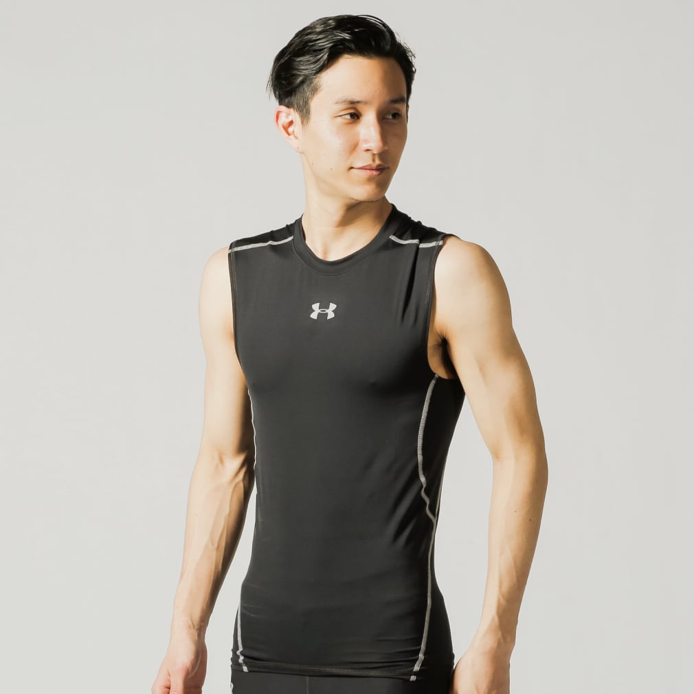 アンダーアーマー メンズ ヒートギア 夏用 ノースリーブ コンプレッションインナー Ua ランニング 熱中症 暑さ対策 Under Armour 公式通販 アルペングループ オンラインストア