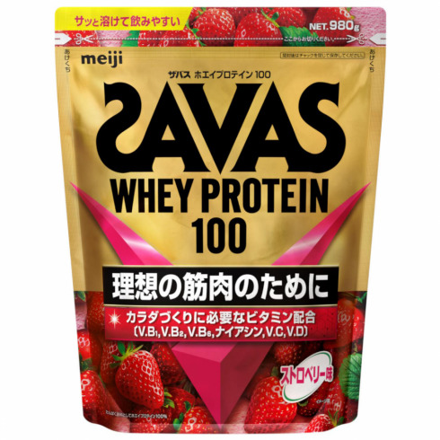 ザバス ホエイプロテイン100 ストロベリー味 980g 2633079 WHEY 