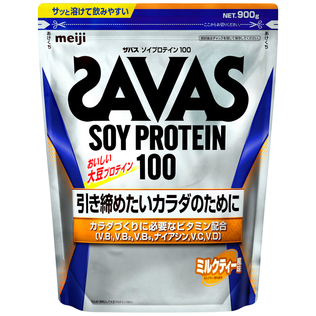 ザバス ソイプロテイン100 ミルクティー風味 900g SAVAS｜公式通販 ...