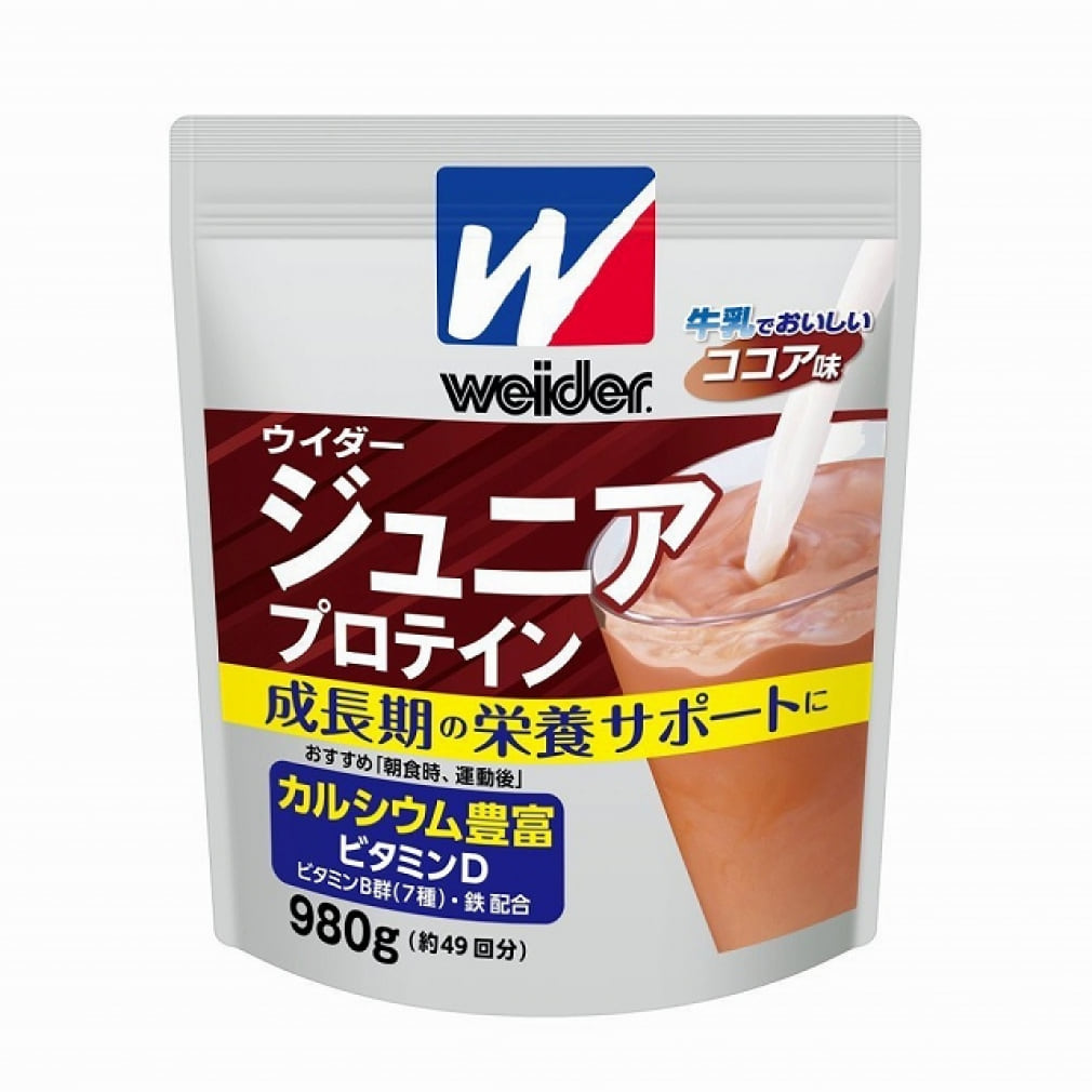 ウイダー ジュニアプロテイン ココア 980g ×3食品/飲料/酒