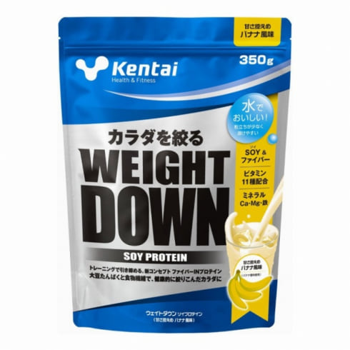 ケンタイ WEIGHT DOWN SOYプロテイン バナナ味 350g (K1141 