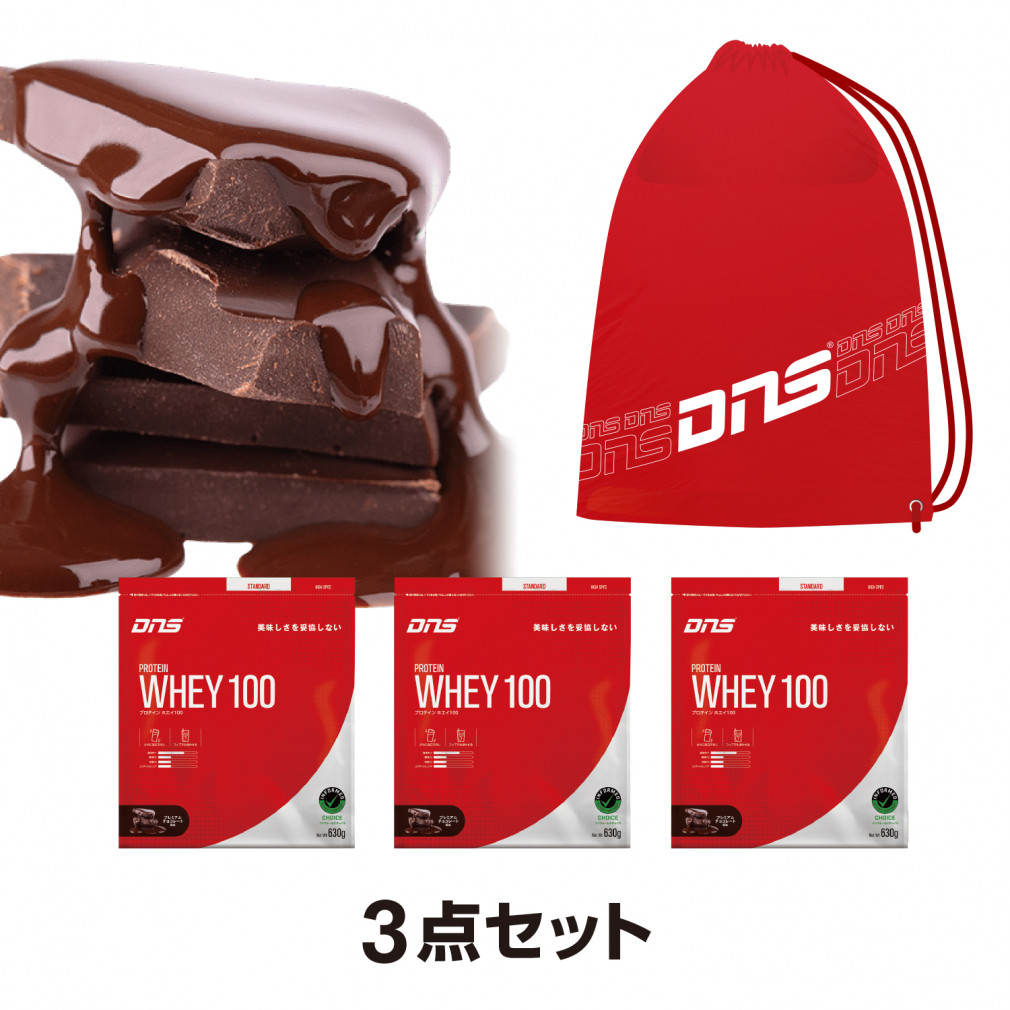 【新品】DNS プロテインホエイ 100 プレミアムチョコレート風味 2袋