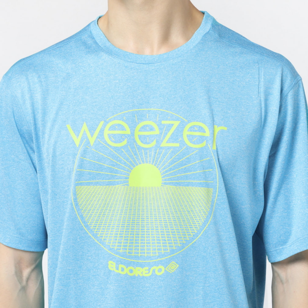 エルドレッソ メンズ 陸上/ランニング 半袖Tシャツ weezer-E1 Tee E1010623 : ブルー ELDORESO
