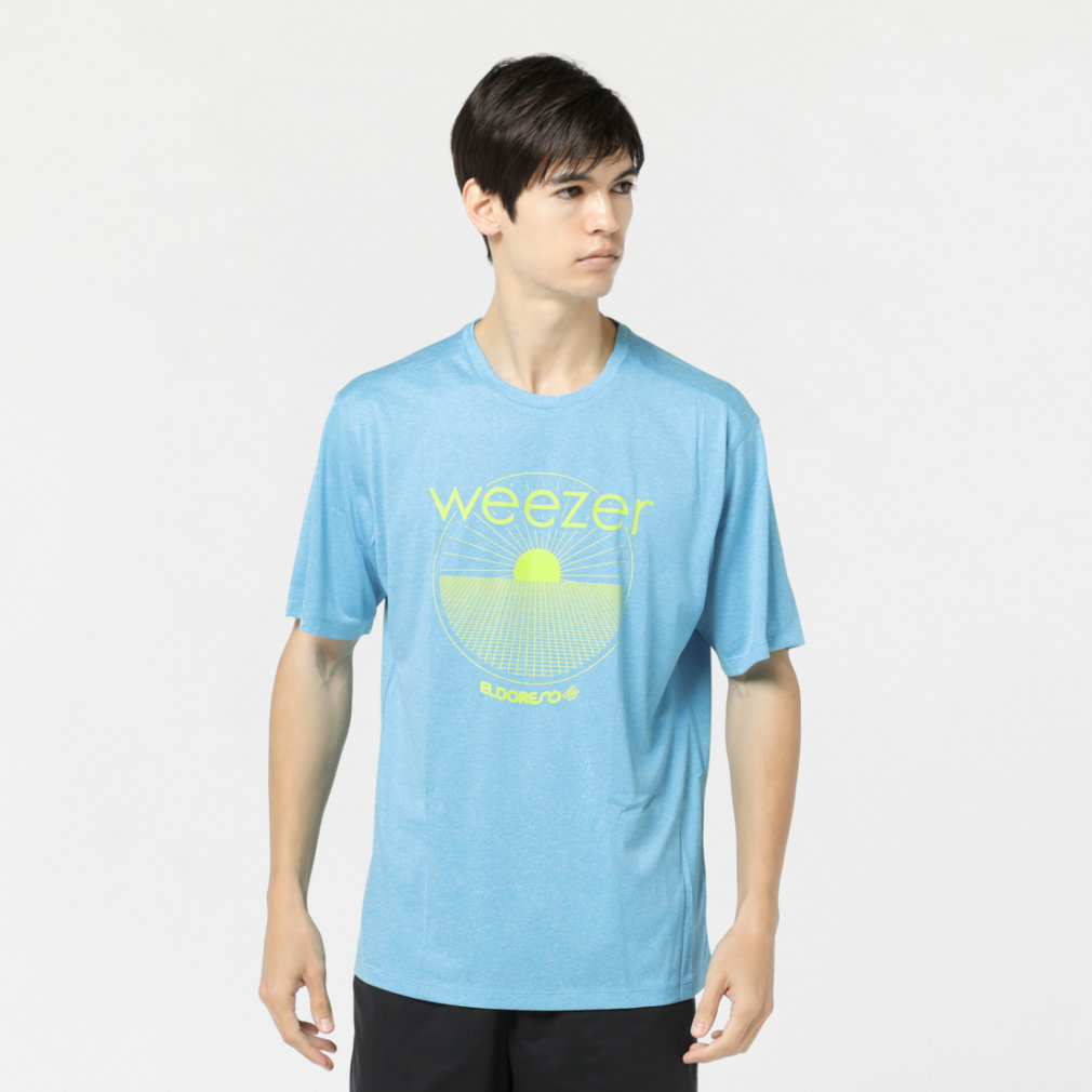 エルドレッソ メンズ 陸上/ランニング 半袖Tシャツ weezer-E1 Tee E1010623 : ブルー ELDORESO