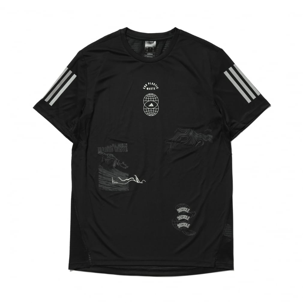 アディダス メンズ 陸上/ランニング 半袖Tシャツ M RFTO TEE IC0214 : ブラック adidas