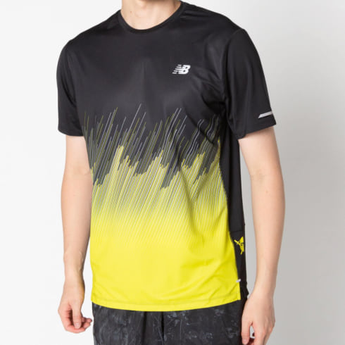 ニューバランス メンズ 陸上 ランニング 半袖tシャツ Amt811 Syr イエロー New Balance 公式通販 アルペングループ オンラインストア