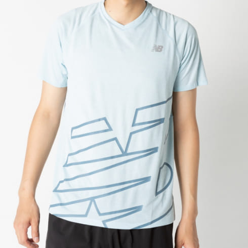 ニューバランス メンズ 陸上 ランニング 半袖tシャツ Amt930 Wkh ペールブルー New Balance 公式通販 アルペングループ オンラインストア