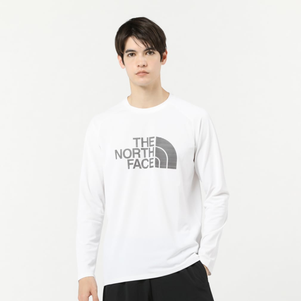 ザ・ノースフェイス メンズ 陸上/ランニング 長袖Tシャツ L/S GTD Logo Crew ロングスリーブGTDロゴクルー NT12377 :  ホワイト THE NORTH FACE