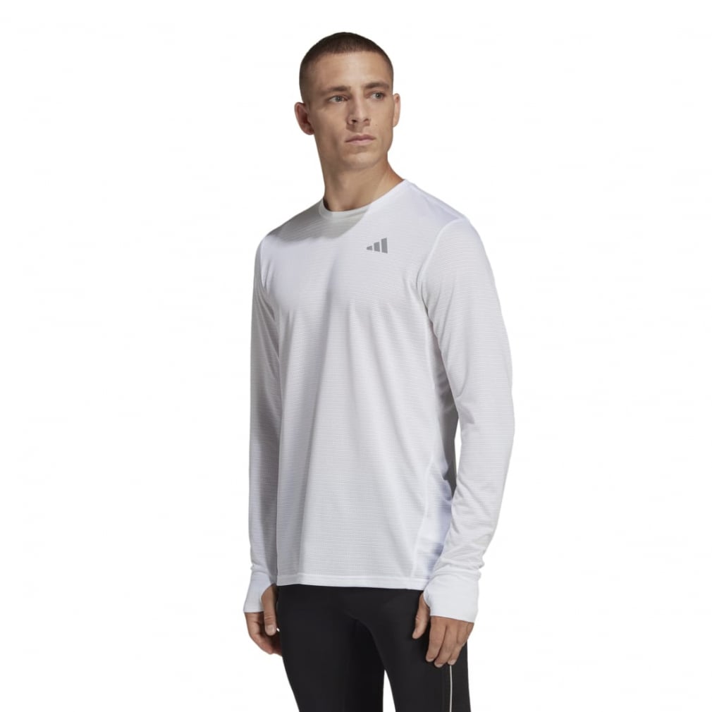 アディダス メンズ 陸上/ランニング オウン ザ ラン 長袖Tシャツ HR6599 : ホワイト adidas