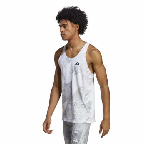 アディダス メンズ 陸上/ランニング 半袖Tシャツ ADIZERO SINGLET TF564 : ホワイト adidas｜公式通販 アルペングループ  オンラインストア
