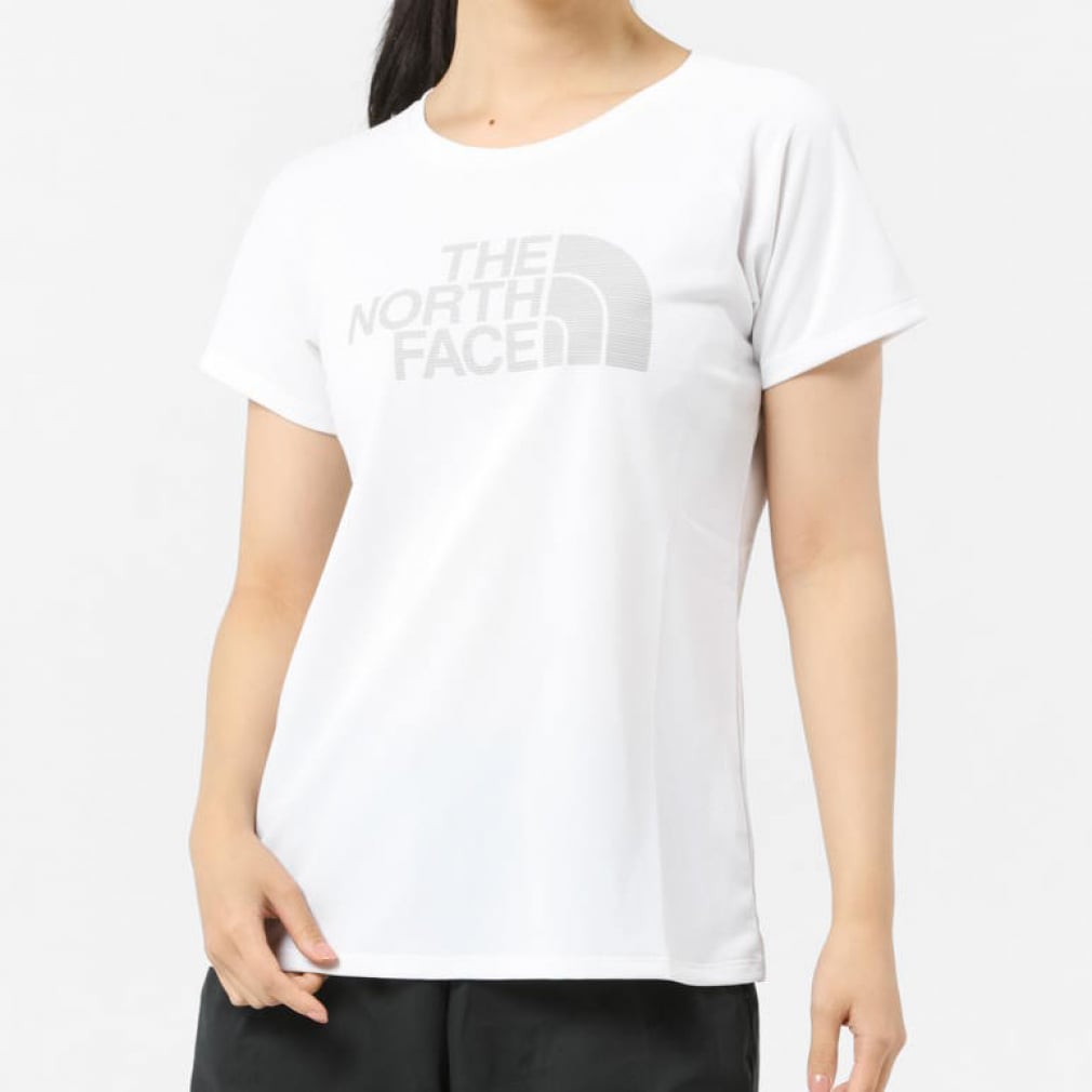 ザ・ノースフェイス レディス 陸上/ランニング 半袖Tシャツ S/S GTD Logo Crew ショートスリーブGTDロゴクルー NTW12376 : ホワイト THE NORTH FACE