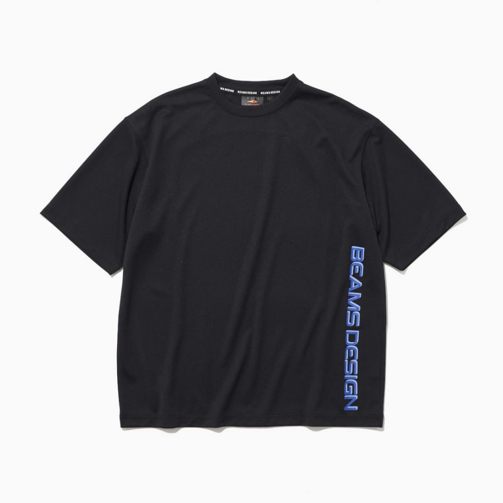 ティゴラバイビームスデザイン メンズ 陸上/ランニング 半袖Tシャツ ドライメッシュロゴTシャツ TRBM-3R1224TS : ブラック TIGORA by BEAMS Design ブラック L メンズ