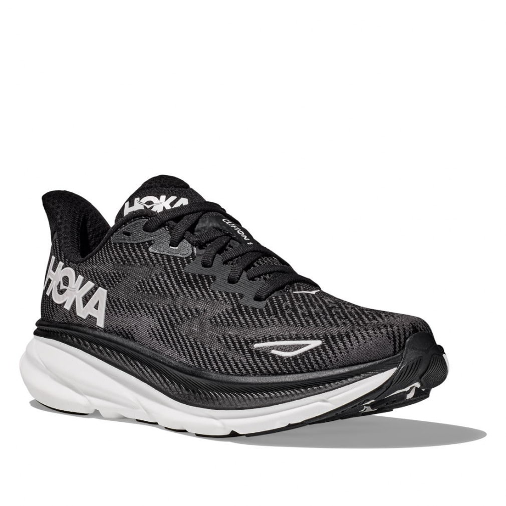 人気品！ HOKA ONEONE クリフトン 6 靴 ランニング ジョギング 黒 - スニーカー