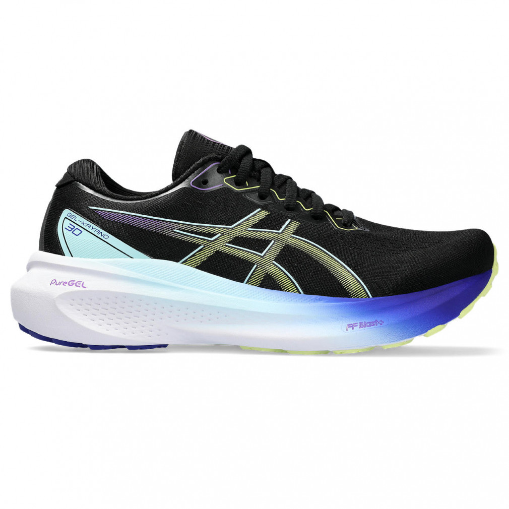 アシックス GEL-KAYANO 30 WIDE ゲルカヤノ30 ワイド 1012B503 レディス 陸上/ランニング ランニングシューズ 2E :  ブラック×イエロー asics