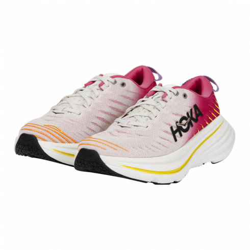 ホカオネオネ BONDI X ボンダイ X 1113513 レディス 陸上/ランニング ランニングシューズ B : ペールグレー×ピンク HOKA  ONE ONE