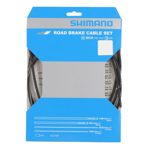 シマノ ROAD SIL-TEC コーティングブレーキケーブルセット (Y80098011) バイシクル パーツ : ブラック SHIMANO