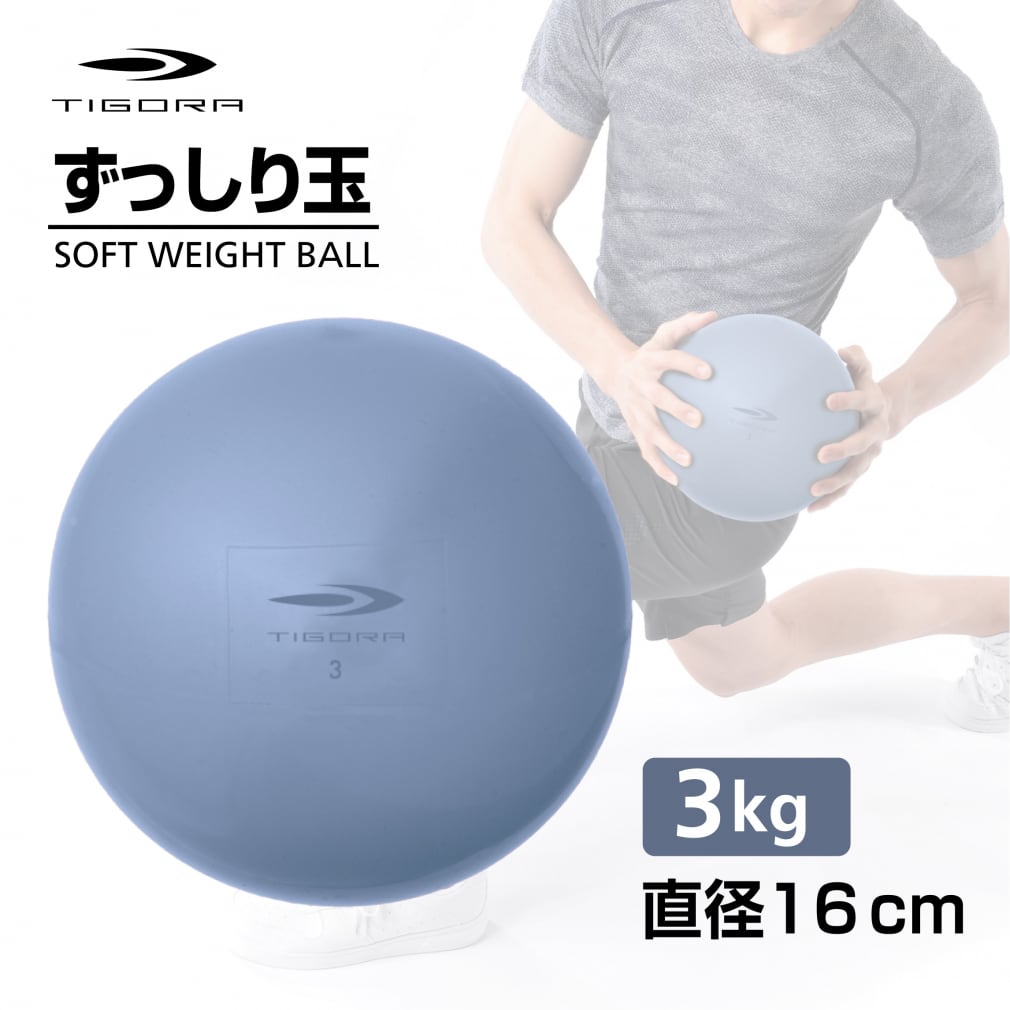 ティゴラ 砂鉄 表面PVCソフトウェイトボール3KG TR ズッシリタマ3K 3