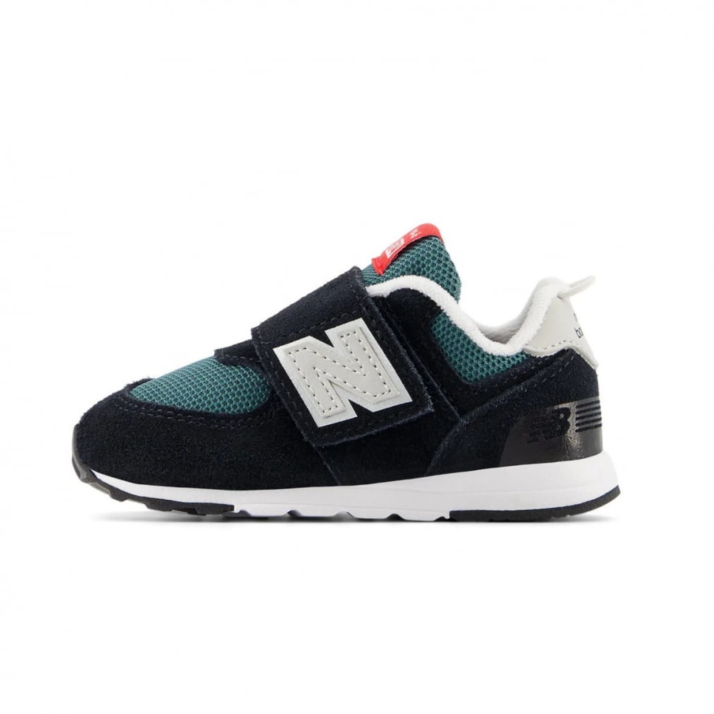 ニューバランス new-b 574 NW574 MGH W ベビー キッズ 子供 スニーカー ： ブラック×ホワイト New Balance