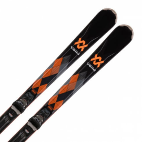フォルクル ディーコン XTDEACON XT 121191 22-23年モデル メンズ スキー 板 ビンディング付き : ブラック×オレンジ VOLKL