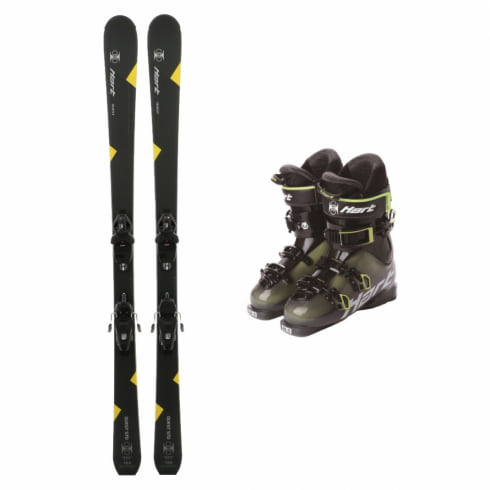 ハート QUEST STD RC ＆ QUEST HP メンズ スキー 板 ビンディング ブーツ セット : ブラック HART wi_cp