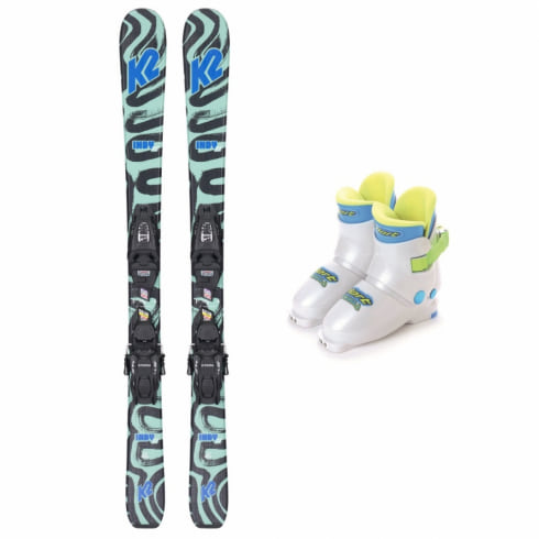 ケーツー INDY 4.5 FDT JR 100 ＆ ハート Frozen JB S220606501 ジュニア スキー 板 ビンディング付き リアエントリースキーブーツ セット K2 HART