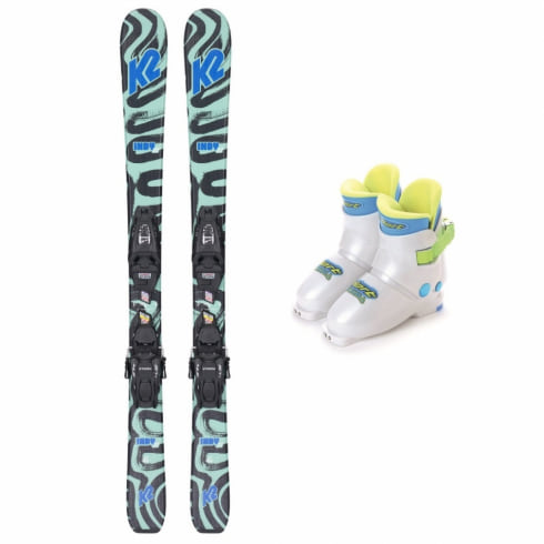 ケーツー INDY 4.5 FDT JR LARGE PLATE 124 ＆ ハート Frozen JB S220609901 ジュニア スキー 板 ビンディング スキーブーツ セット K2 HART