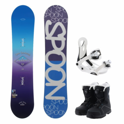 キッズ スノーボード3点LASTARTS + SPOON + LASPEZIA ボード スノーボード スポーツ・レジャー 【SEAL限定商品】
