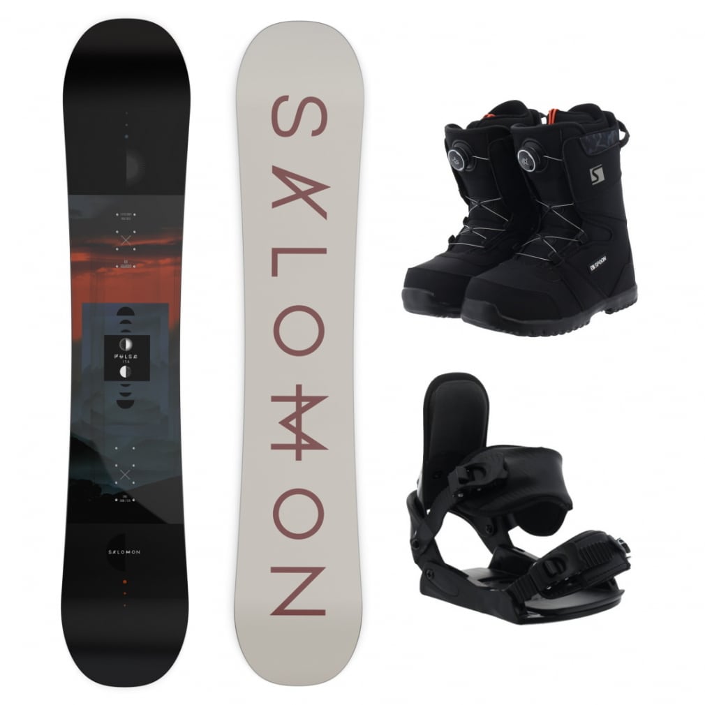 スノーボード板とブーツのセット サロモンスノーボード
