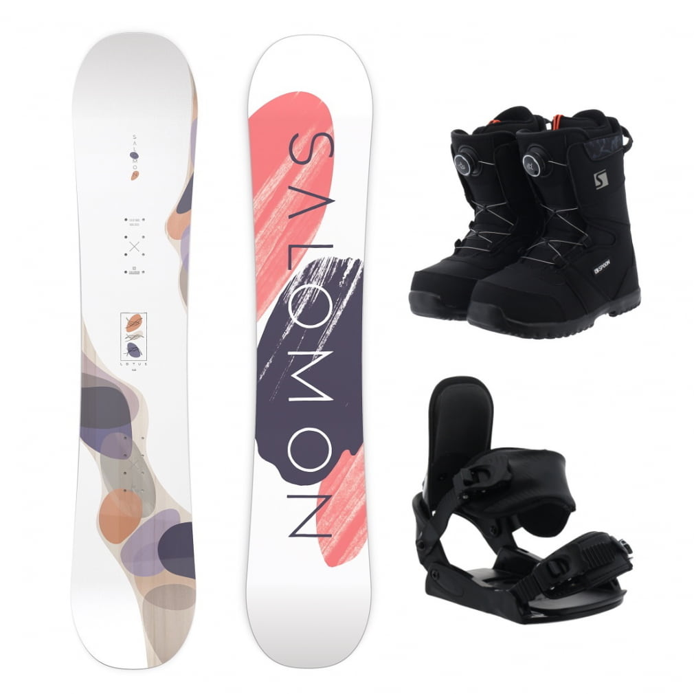 スノーボード板とブーツのセット サロモンスノーボード