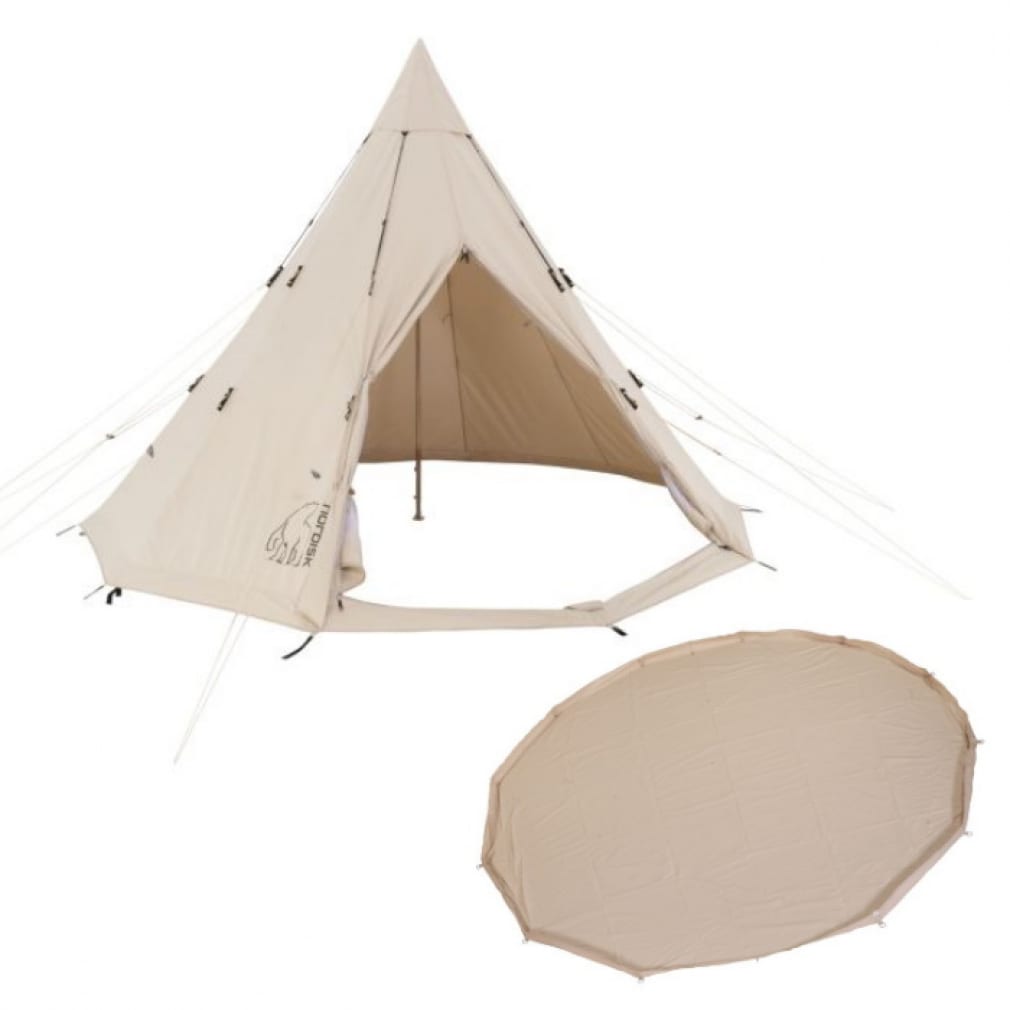 ノルディスク アルフェイム12.6 Tent ＋ ジップインフロア セット 242013 146012 キャンプ ティピーテント 大型 6～8人用  nordisk