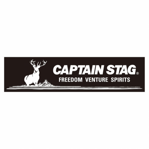 キャプテンスタッグ ステッカー ロゴマーク ブラック 228 60mm Um 1531 アウトドア キャンプ 小物 Captain Stag 公式通販 アルペングループ オンラインストア