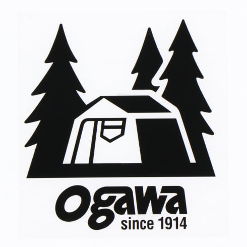 オガワ ogawa カッティングステッカーL ブラック 8060003090 キャンプ 小物 Ogawa