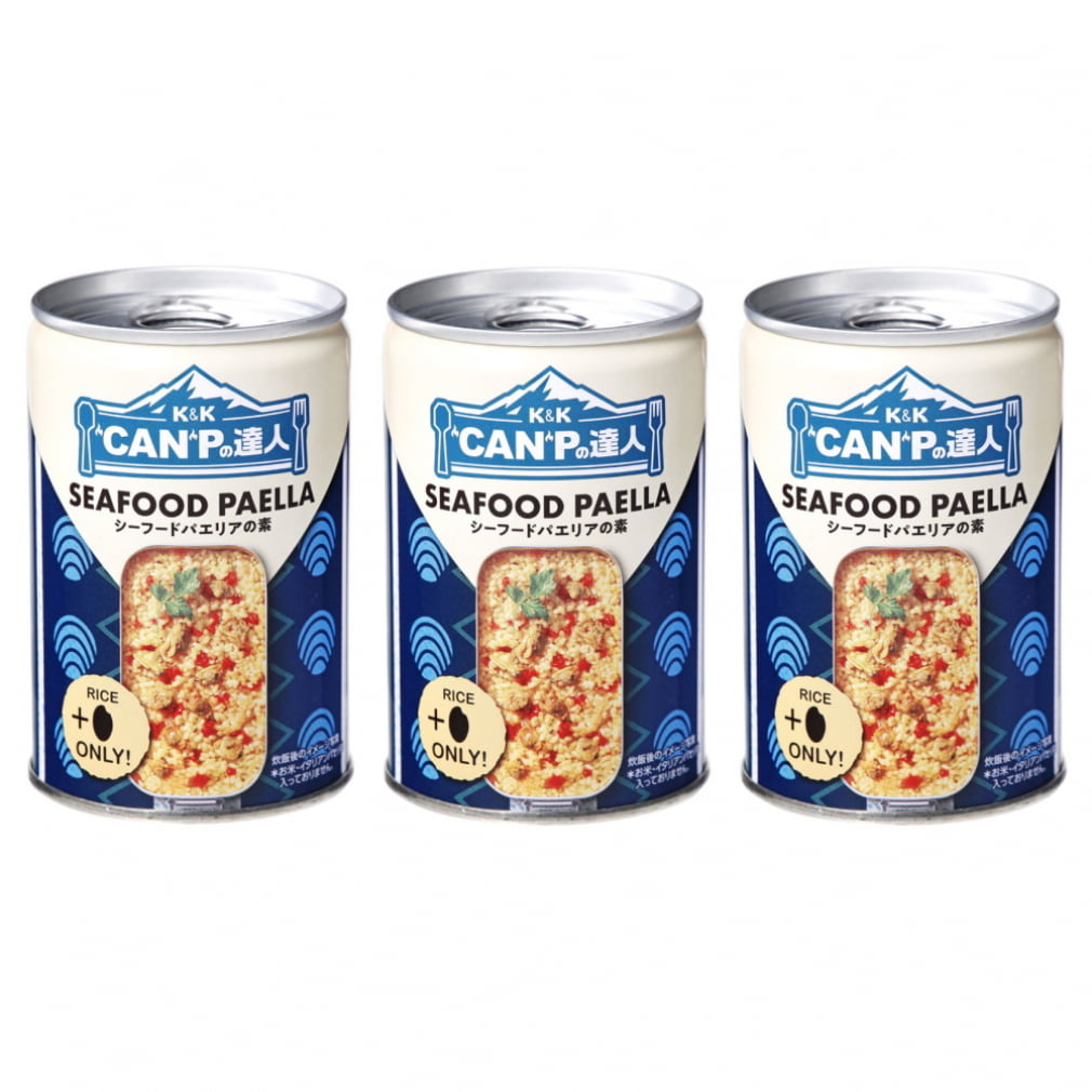 シーフードパエリアの素　K＆K　缶つま　CANPの達人　3缶セット　国分　アルペングループ　キャンプ　食料　材料　フード　コクブ｜公式通販　オンラインストア