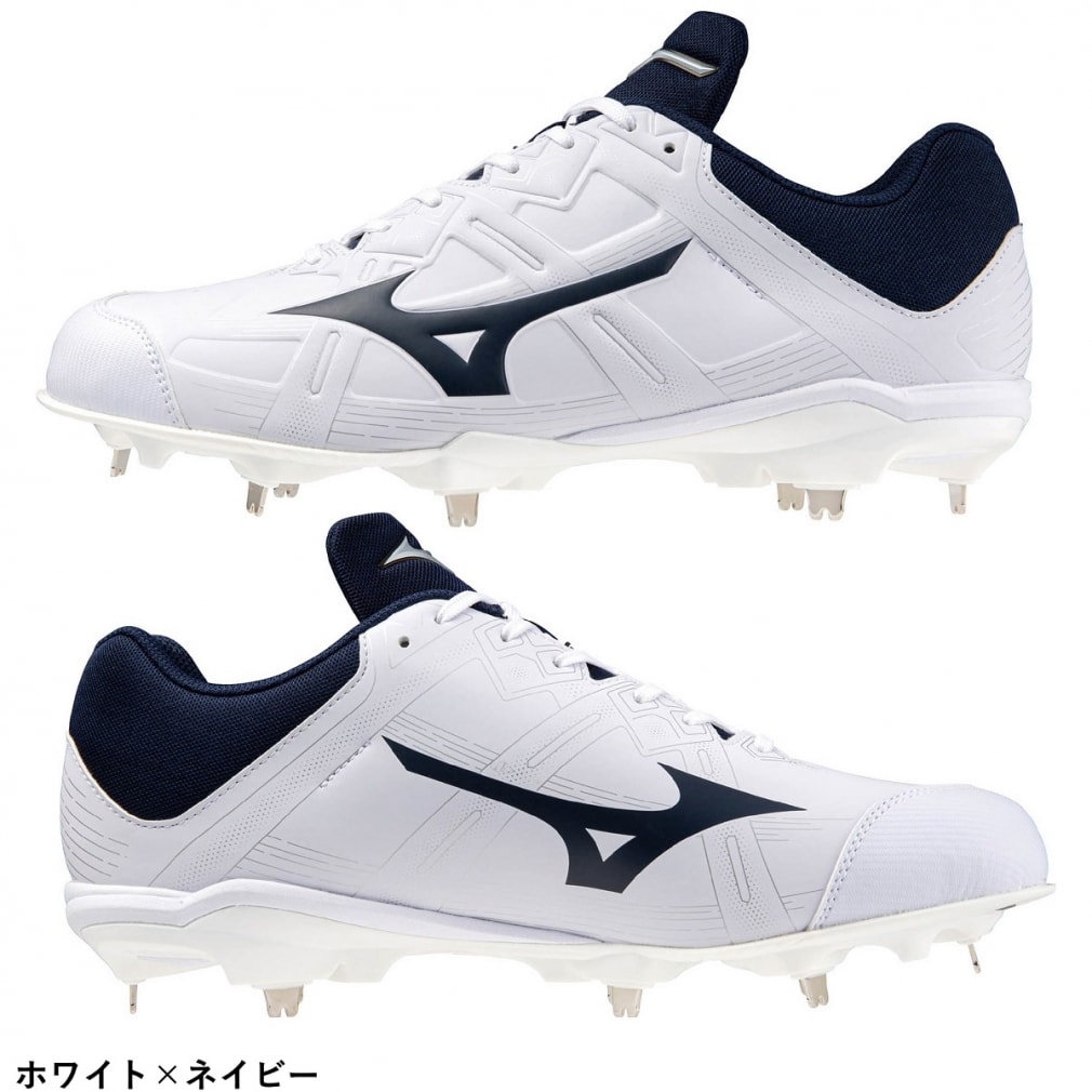 【日本早割】NIKE 野球　スパイク　金具　ホワイト ネイビー 白 紺　27　日本未発売 シューズ