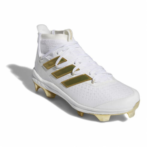 アディダス アフターバーナー8NWVポイント FY3855 メンズ 野球 スパイクシューズ : ホワイト×ゴールド adidas