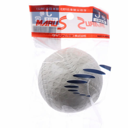 マルエス ボール新意匠公認球J号1個入れヘッターパック (15710) ジュニア(キッズ・子供) 軟式用 野球 試合球 Maruesu