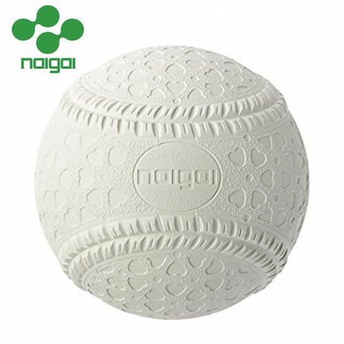 ナイガイ 野球軟式ボール 軟式 M号 : ホワイト (133110) NAIGAI ...