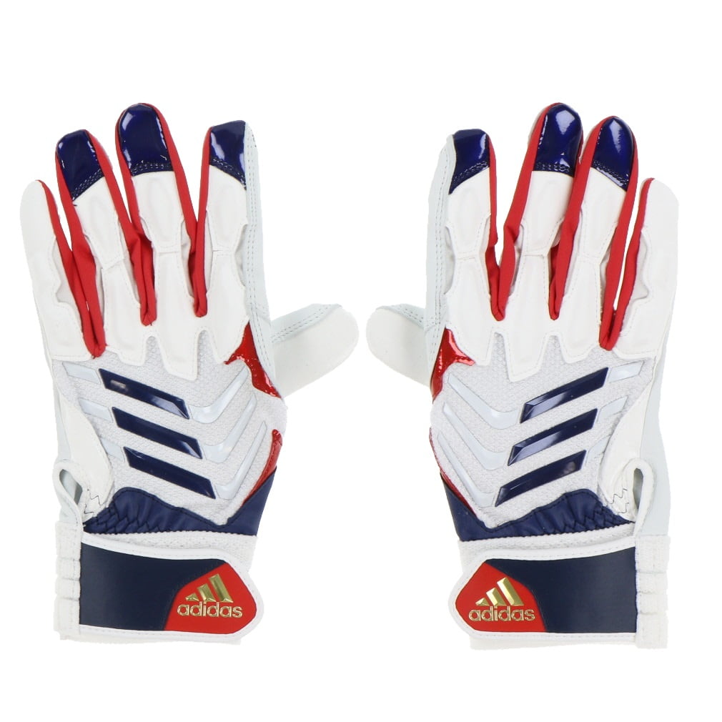 アディダス 野球 バッティング用手袋 両手用 ADバッティンググローブTOP1 LBG002 : ホワイト×レッド adidas