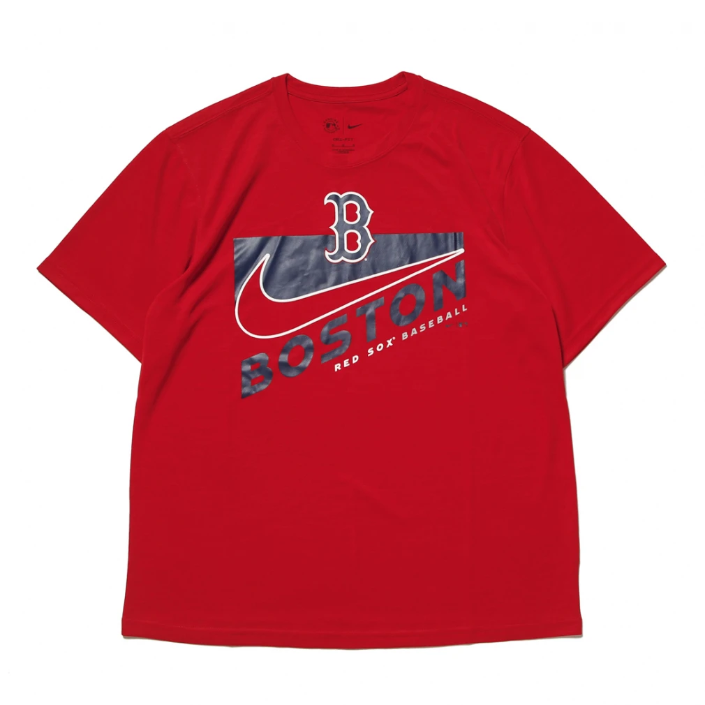 ナイキ メンズ 野球 MLB NIKE レッドソックス スウォッシュ TOWN 半袖Tシャツ NMM2-62QBQ : レッド NIKE 2303_ms