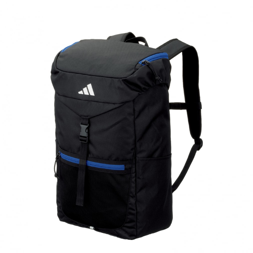 アディダス ボール用デイパック 27L 黒色×青色 (FLAPタイプ) ADP49BKB サッカー/フットサル バックパック adidas｜公式通販  アルペングループ オンラインストア