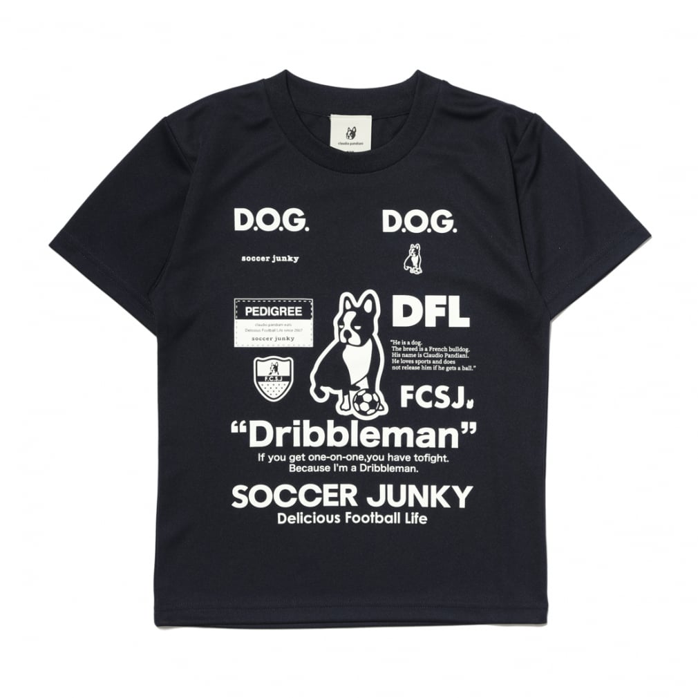 サッカージャンキー ジュニア(キッズ・子供) サッカー/フットサル 半袖シャツ Kids Dribbleman2 ワークアウトTEE SJ23A67K  SOCCER JUNKY