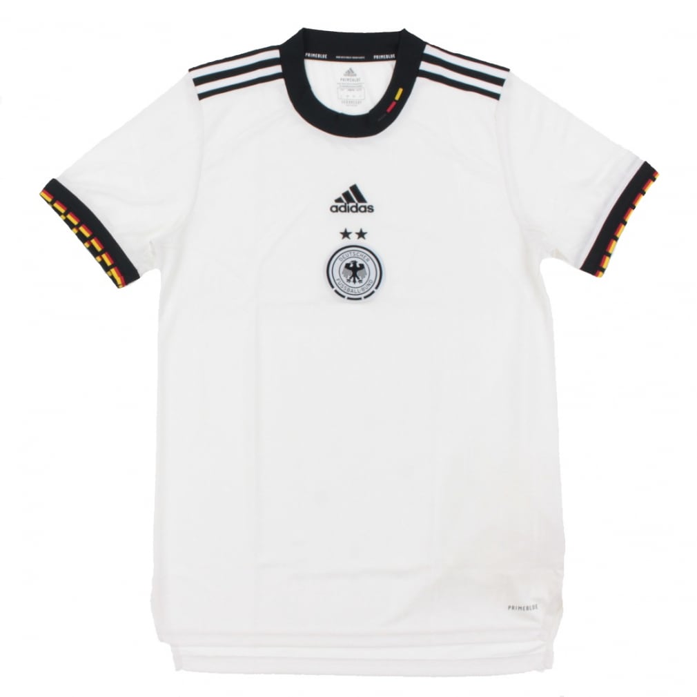 アディダス メンズ サッカー/フットサル ライセンスシャツ ドイツ代表 21/22 プライムブルー ホーム ユニフォーム GK9473 ホワイト  adidas｜公式通販 アルペングループ オンラインストア