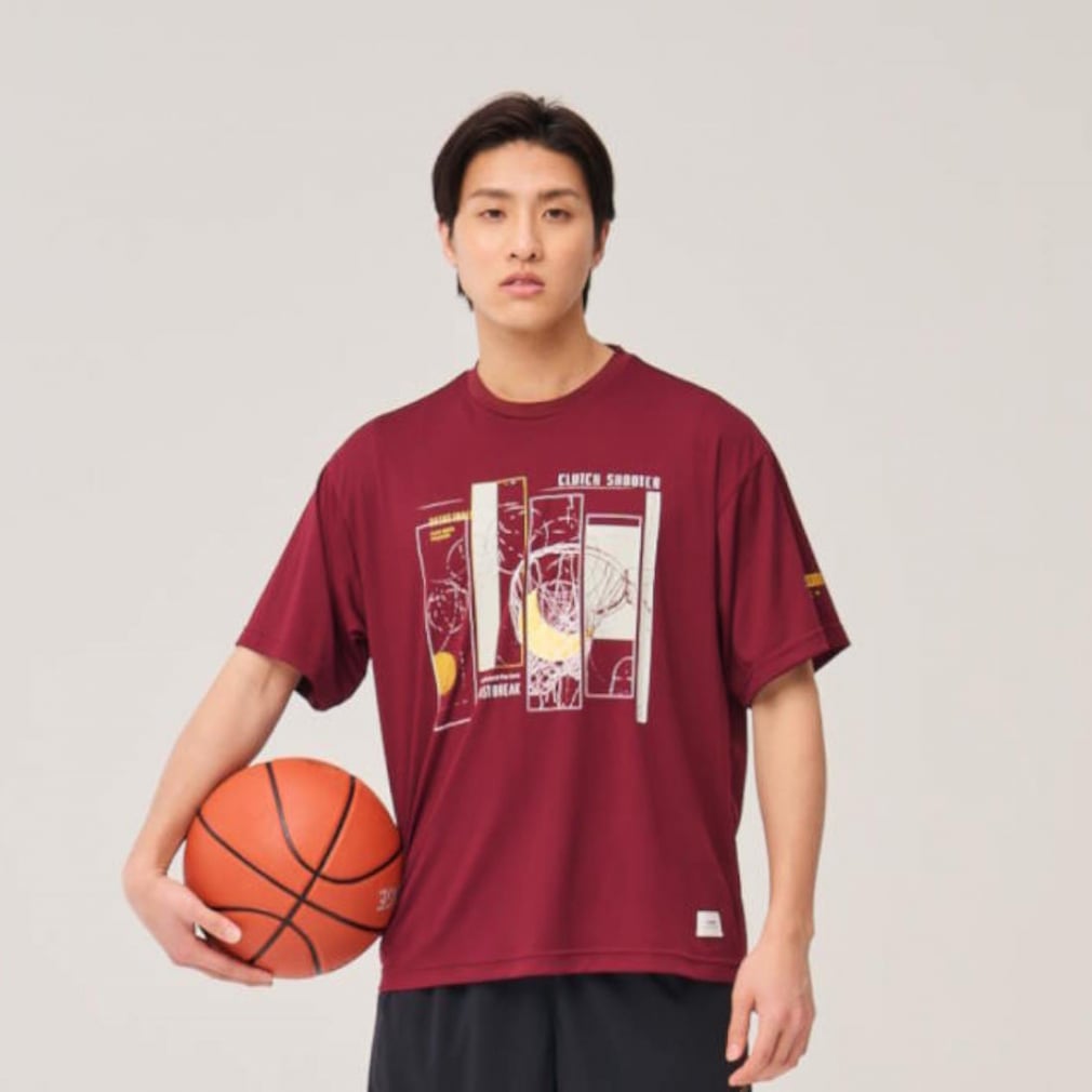 ティゴラ メンズ レディス バスケットボール 半袖Tシャツ グラフィックTシャツ UPF50+ TR-8KW3034TS TIGORA